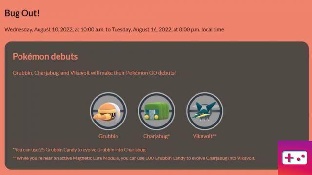 Pokémon GO Bug Out! Evento 2022: primeros Pokémon, mega incursiones y encuentros salvajes