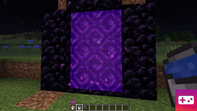 Cómo crear un portal inferior con lava y agua en Minecraft