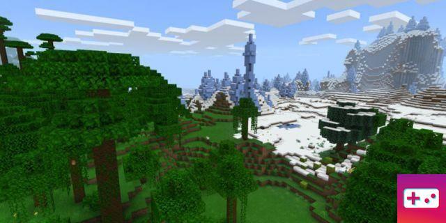 Semillas de la selva de Minecraft (Bedrock y Java)