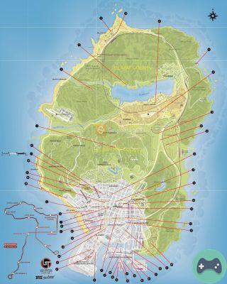 Mapa de salto único de GTA 5, ¿dónde encontrarlos?