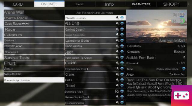 Saltos en paracaídas en GTA 5 Online, ¿cómo participar?