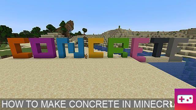 Cómo hacer concreto en Minecraft