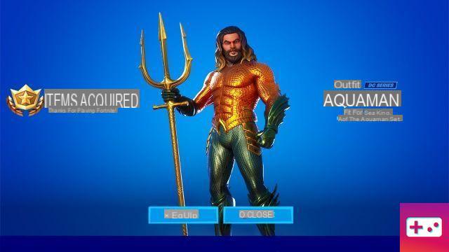 ¿Aquaman es un jefe en Fortnite?