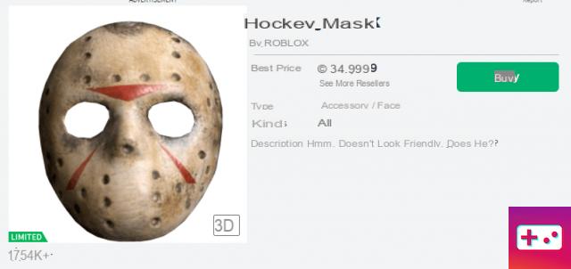 ¿Por qué cambió la máscara de hockey de Roblox?