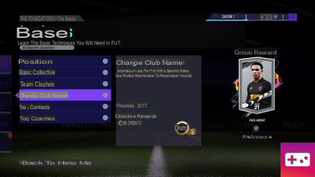 Cómo cambiar el nombre de tu club de Ultimate Team en FIFA 21