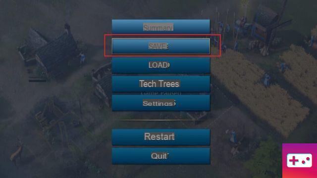 How to load a saved game in Age of Empires IV