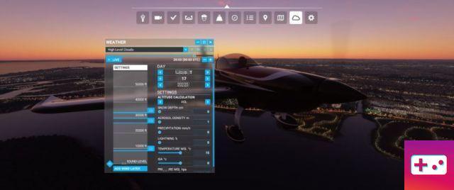 Come modificare il tempo in Microsoft Flight Simulator