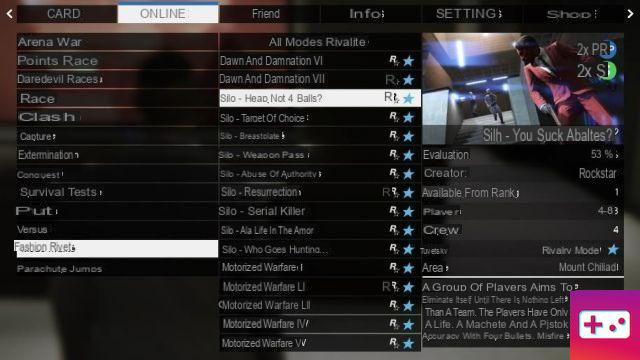 Silo Rivalry mode in GTA 5 Online, how to participate?