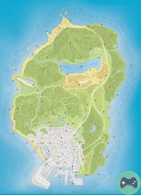 Mapa de peiote, localizações de plantas de peiote em GTA 5 Online