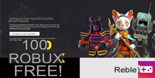Recompensas da Microsoft: Obtenha 100 Robux gratuitamente no Roblox
