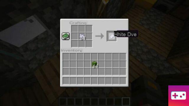 Come fare la tintura bianca in Minecraft