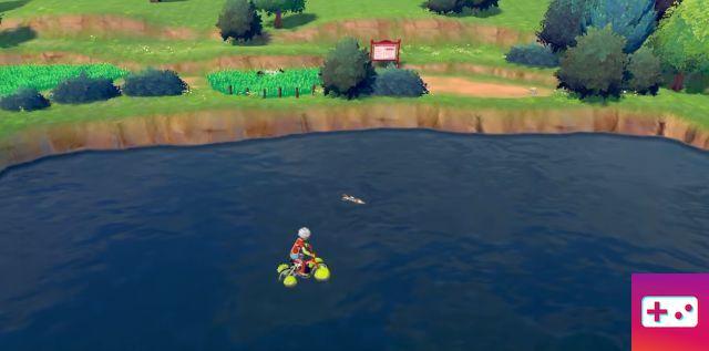 Como surfar bicicleta aquática em Pokémon Sword and Shield