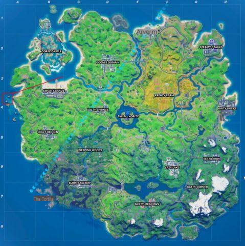 Where to plant a seed on a heart-shaped island like Groot in Fortnite Chapter 2 Season 4