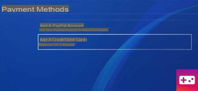 How to Add or Remove Credit Card and Billing Information on PS4