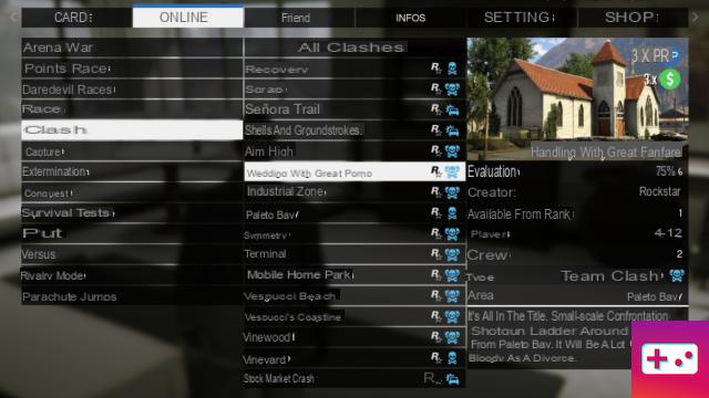 Matrimonio Deathmatch con grande clamore in GTA 5 Online, come partecipare?