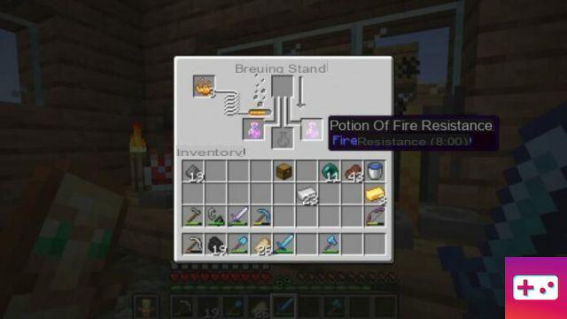 How to Make a Fire Resistance Potion in Minecraft