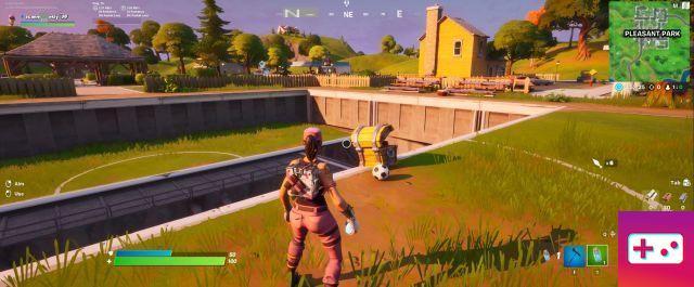 Where to throw a soccer ball 100 yards in Fortnite Chapter 2 Season 2