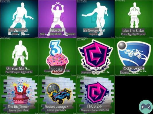 All skins, back blings, emotes and cosmetics from Fortnite update 14.20