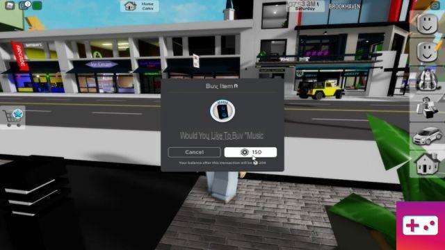 How to play music in Roblox Brookhaven?