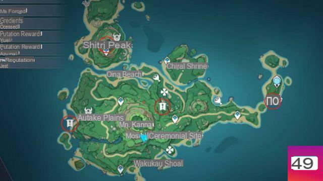 How to Complete Shitoki's Treasure Map Hidden Objective in Genshin Impact