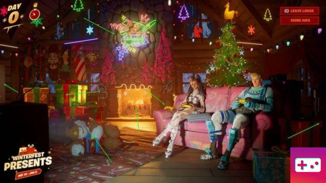 Fortnite Winterfest 2022 – Are there things hidden in Cozy Lodge?