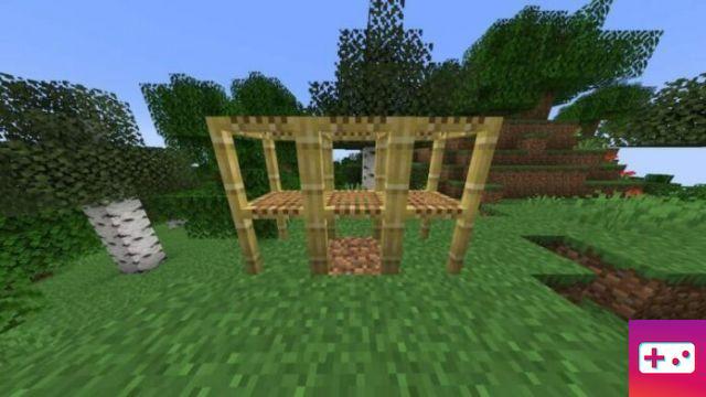 How to make scaffolding in Minecraft