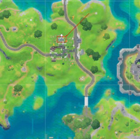 Where to upgrade a weapon in Salty Springs in Fortnite Chapter 2 Season 3