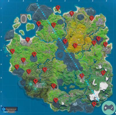 Fortnite Chapter 2 - All Upgrade Bench Locations