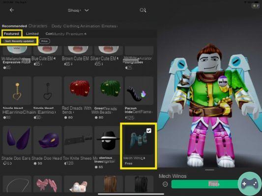 How to Get the Free Mech Wings Avatar Item on Roblox
