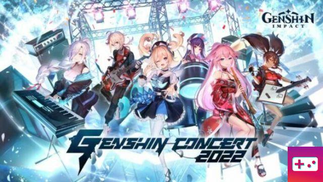 Genshin Impact GENSHIN CONCERT 2022 web event guide – ganhe Primogems e merchandising