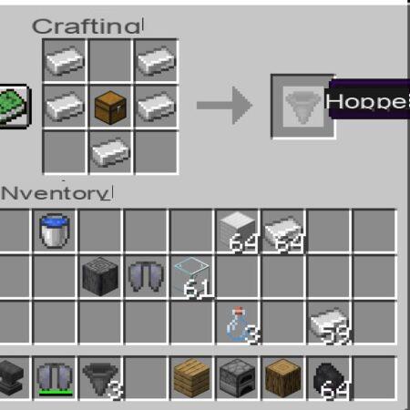 How to Craft and Use a Hopper in Minecraft